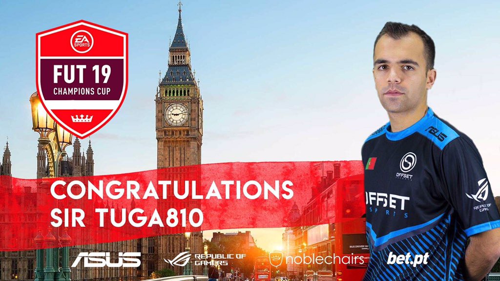 Tuga810 qualificado para a FUT Champions CUP #6  FIFA19 em Londres